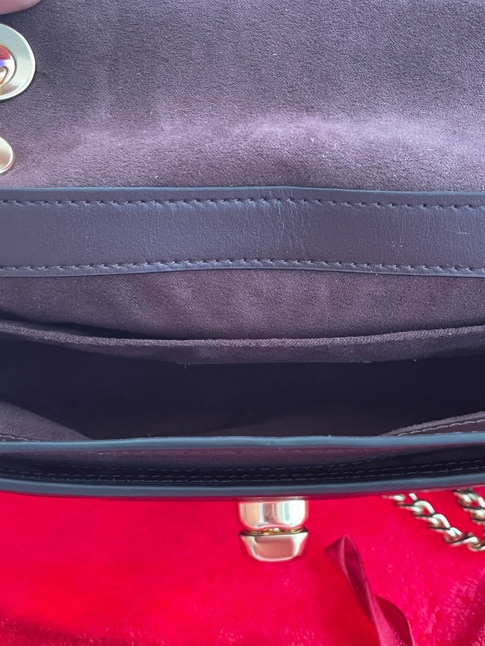 Coach Black Leather Shoulder Bag with Gold Chain Strap and Turnlock